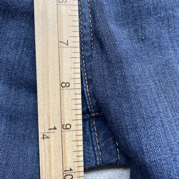 Big Star Jeans Womens 32 Blue Maddie Boot Cut Stretch Distressed Denim -READ- - Picture 12 of 13